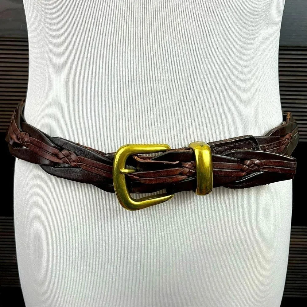 Vintage The Limited Genuine Leather Boho Waist belt Fully Adjustable S/M